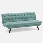 Modernes armlehnenloses, verstellbares Klappsofabett aus Stoff - 71.06*22.05*32.09 Zoll