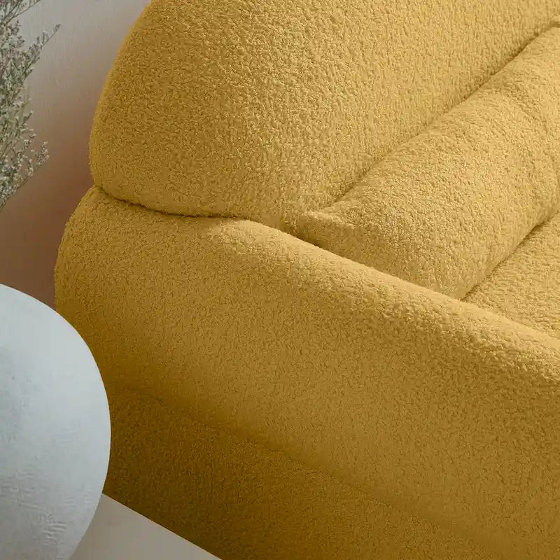 modern boucle loveseat for Living room