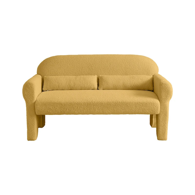 modern boucle loveseat for Living room