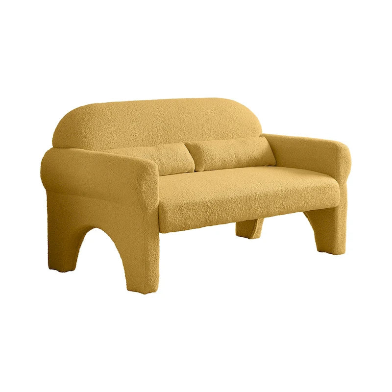 modern boucle loveseat for Living room