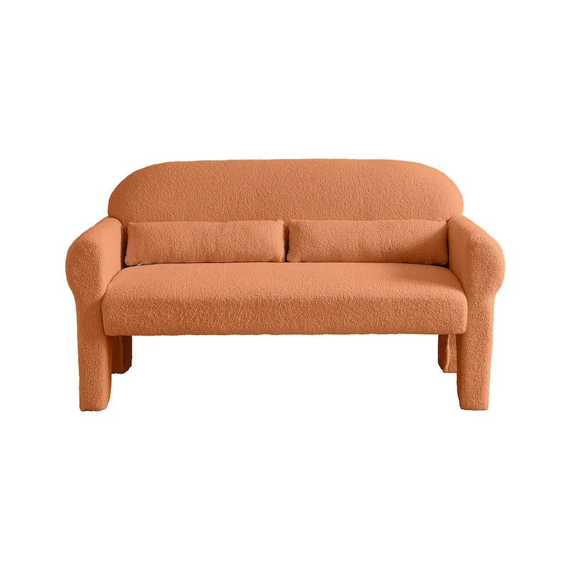 modern boucle loveseat for Living room