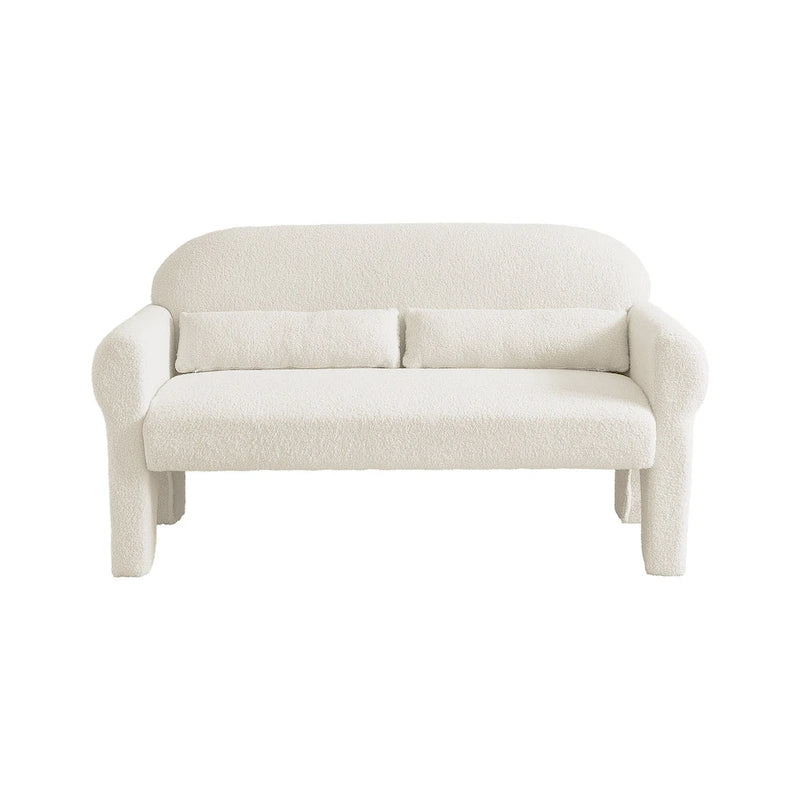 modern boucle loveseat for Living room