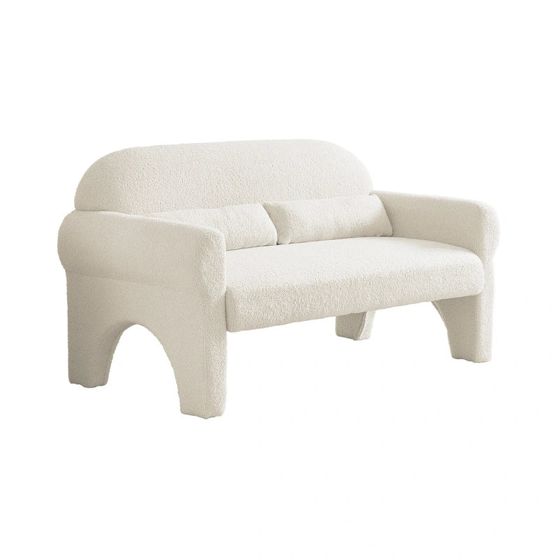 modern boucle loveseat for Living room