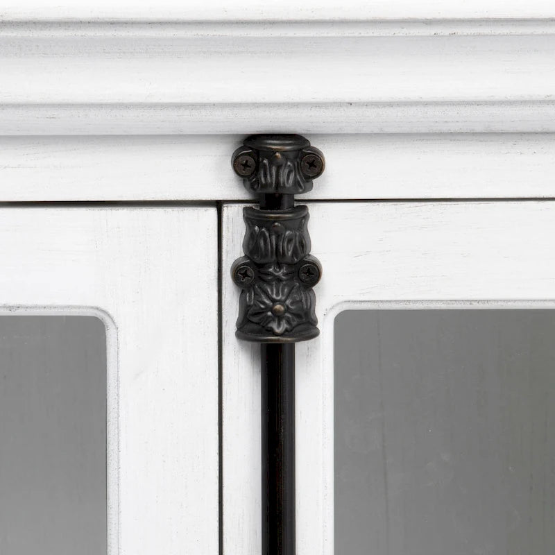 White Oak 4 Door Media Console - 72 x 17 x 36
