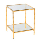 Beistelltisch mit Glasplatte