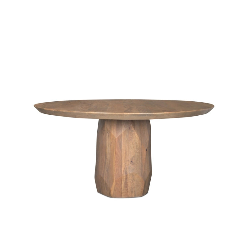 60 Light Brown Wood Dining Table - 60.0L x 60.0W x 30.0H
