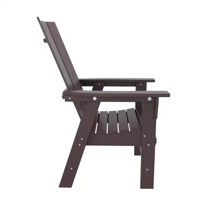 WestinTrends 5 Piece Outdoor Patio Dining Round Table and Modern Armchair Set