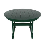 WestinTrends 5 Piece Outdoor Patio Dining Round Table and Modern Armchair Set