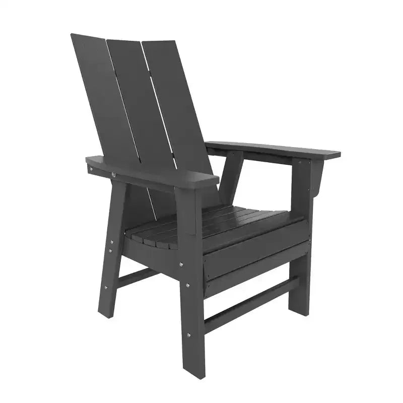 WestinTrends 5 Piece Outdoor Patio Dining Round Table and Modern Armchair Set
