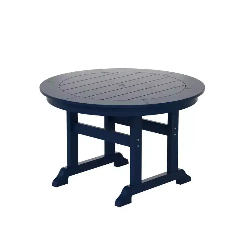 WestinTrends 5 Piece Outdoor Patio Dining Round Table and Modern Armchair Set