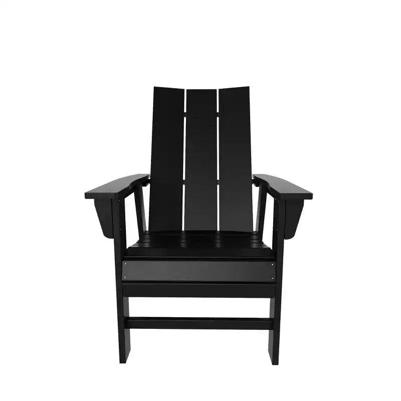 WestinTrends 5 Piece Outdoor Patio Dining Round Table and Modern Armchair Set