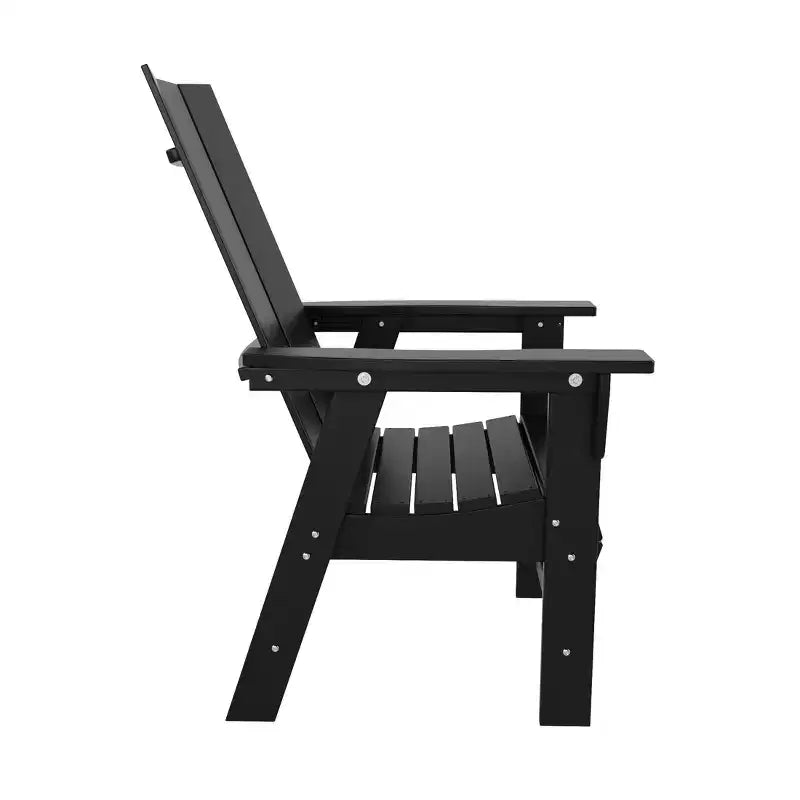 WestinTrends 5 Piece Outdoor Patio Dining Round Table and Modern Armchair Set