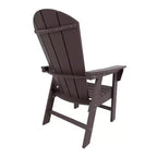WestinTrends 5 Piece Outdoor Patio Dining Square Table and Curved Back Armchair Set