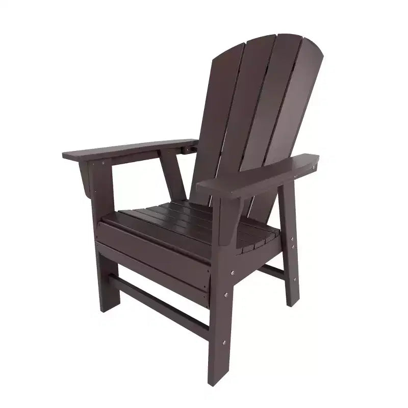 WestinTrends 5 Piece Outdoor Patio Dining Square Table and Curved Back Armchair Set
