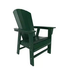 WestinTrends 5 Piece Outdoor Patio Dining Square Table and Curved Back Armchair Set