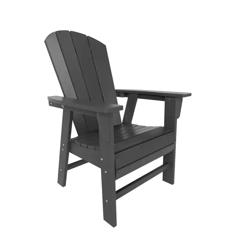 WestinTrends 5 Piece Outdoor Patio Dining Square Table and Curved Back Armchair Set