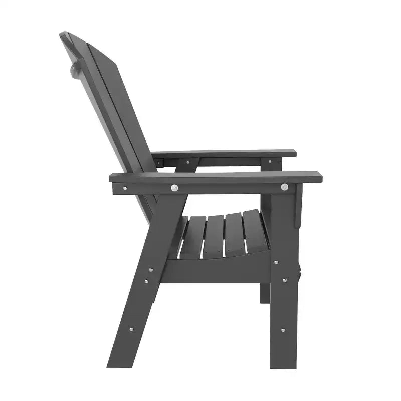 WestinTrends 5 Piece Outdoor Patio Dining Square Table and Curved Back Armchair Set