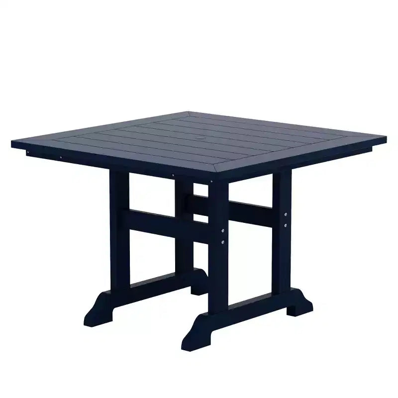 WestinTrends 5 Piece Outdoor Patio Dining Square Table and Curved Back Armchair Set