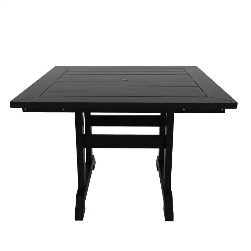WestinTrends 5 Piece Outdoor Patio Dining Set Outdoor Square Table and Chair Set