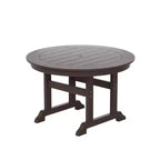WestinTrends 5 Piece Outdoor Patio Dining Round Table and Shell Back Armchair Set