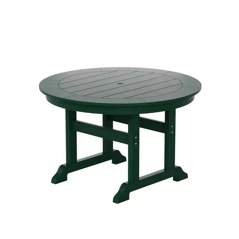 WestinTrends 5 Piece Outdoor Patio Dining Round Table and Shell Back Armchair Set