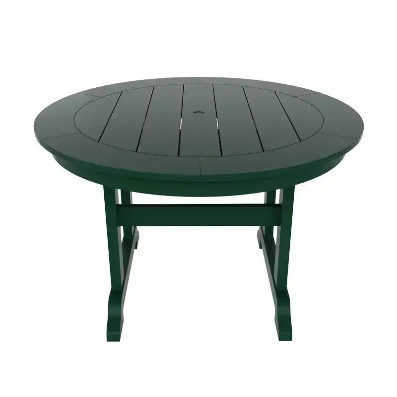 WestinTrends 5 Piece Outdoor Patio Dining Round Table and Shell Back Armchair Set