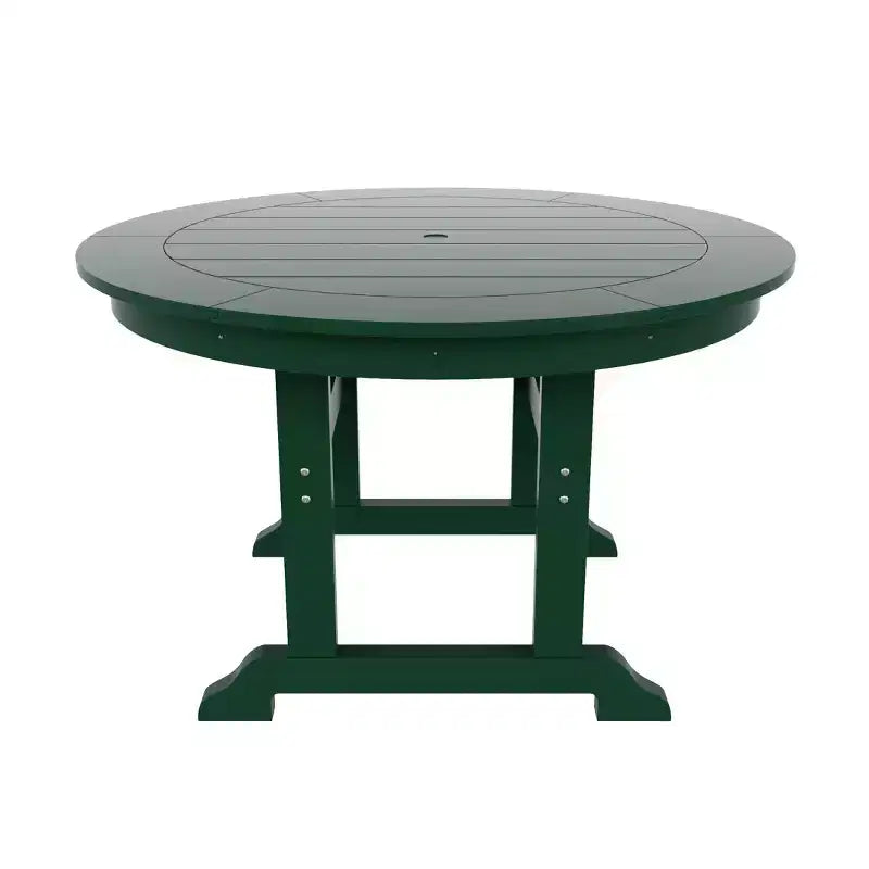WestinTrends 5 Piece Outdoor Patio Dining Round Table and Shell Back Armchair Set