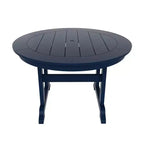 WestinTrends 5 Piece Outdoor Patio Dining Round Table and Shell Back Armchair Set