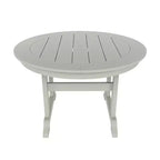WestinTrends 5 Piece Outdoor Patio Dining Round Table and Shell Back Armchair Set