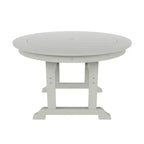 WestinTrends 5 Piece Outdoor Patio Dining Round Table and Shell Back Armchair Set