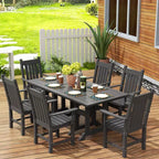WestinTrends 7 Piece Outdoor Patio Dining Set Outdoor Table and Armchair Set