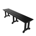 WestinTrends 6 Piece Outdoor Patio Dining Set Outdoor Table and Bench Armchair Set