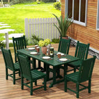 WestinTrends 7 Piece Outdoor Patio Dining Set Outdoor Table and Chair Set