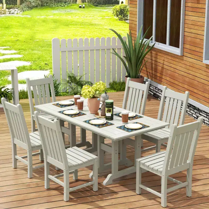 WestinTrends 7 Piece Outdoor Patio Dining Set Outdoor Table and Chair Set