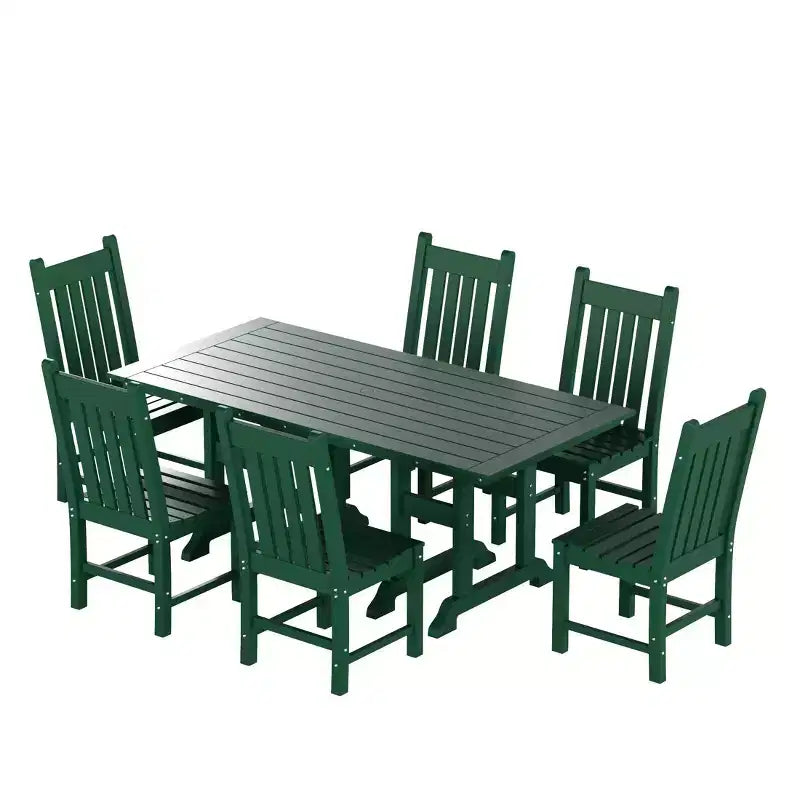 Set da pranzo da esterno WestinTrends da 7 pezzi, set con tavolo e sedie da esterno