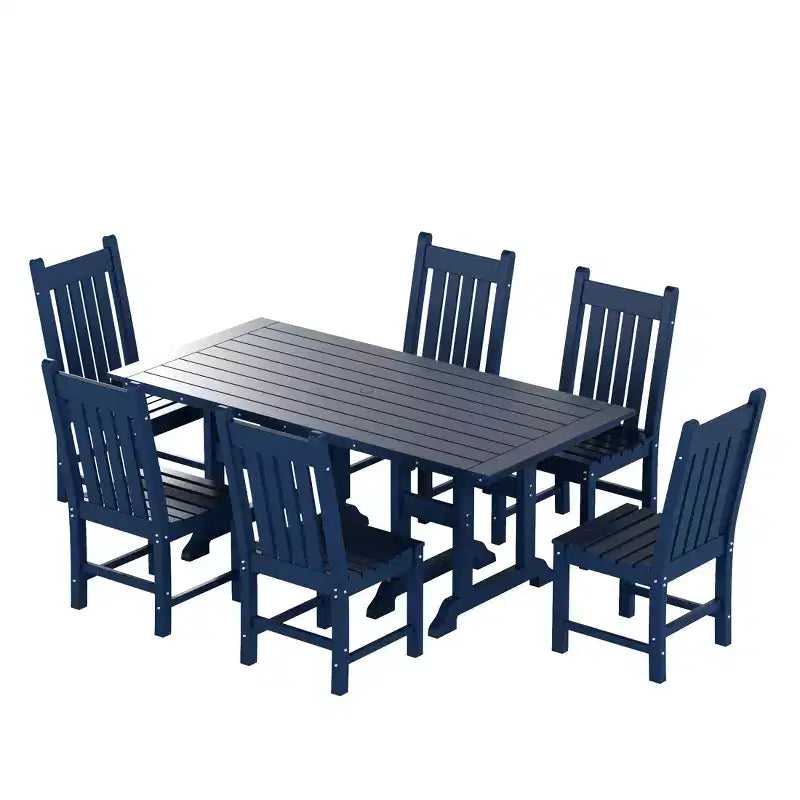Set da pranzo da esterno WestinTrends da 7 pezzi, set con tavolo e sedie da esterno