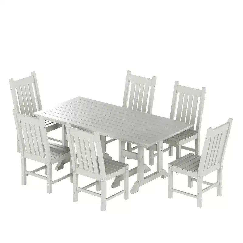 Set da pranzo da esterno WestinTrends da 7 pezzi, set con tavolo e sedie da esterno