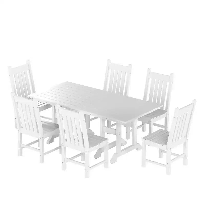 Set da pranzo da esterno WestinTrends da 7 pezzi, set con tavolo e sedie da esterno