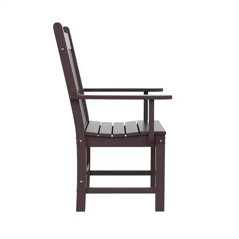 WestinTrends Malibu 7 Piece Outdoor Patio Dining Set Outdoor Dining Table with Dining Chair, Dark Brown