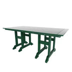 WestinTrends Malibu 7 Piece Outdoor Patio Dining Set Outdoor Dining Table with Dining Chair, Dark Green