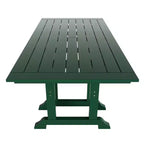 WestinTrends Malibu 7 Piece Outdoor Patio Dining Set Outdoor Dining Table with Dining Chair, Dark Green