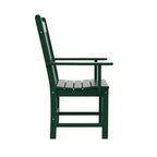 WestinTrends Malibu 7 Piece Outdoor Patio Dining Set Outdoor Dining Table with Dining Chair, Dark Green