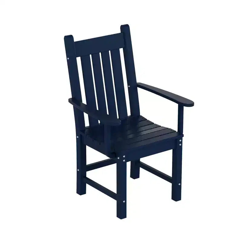 WestinTrends Malibu 7 Piece Outdoor Patio Dining Set Outdoor Dining Table with Dining Chair, Navy Blue