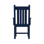WestinTrends Malibu 7 Piece Outdoor Patio Dining Set Outdoor Dining Table with Dining Chair, Navy Blue