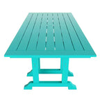 WestinTrends Malibu 7 Piece Outdoor Patio Dining Set Outdoor Dining Table with Dining Chair, Turquoise