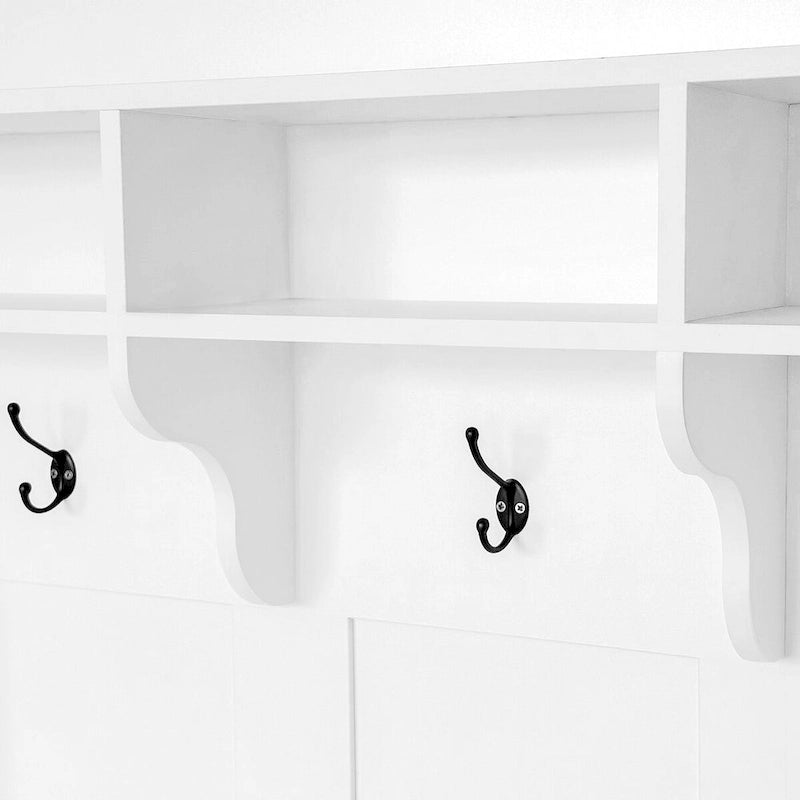 Hall Tree with Bench and Shoe Storage