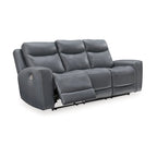 Divano reclinabile elettrico in acciaio - 89W x 42D x 43H