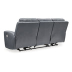 Divano reclinabile elettrico in acciaio - 89W x 42D x 43H