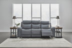Divano reclinabile elettrico in acciaio - 89W x 42D x 43H
