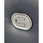 Divano reclinabile elettrico in acciaio - 89W x 42D x 43H